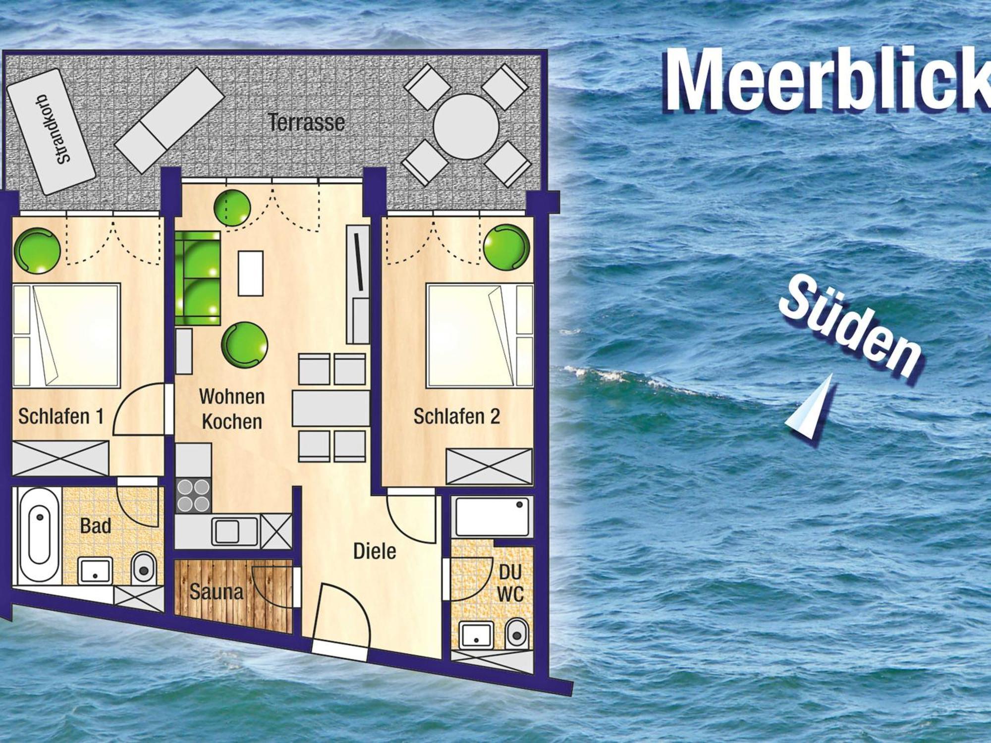 Ostseeresidenz F548 Wg 7 Mit Sauna, Terrasse, Meerblick Villa Sassnitz
